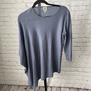 Anne Klein Draped Asymmetrical Sweater Size Small